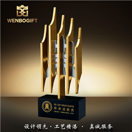 WB-171163終身成就獎杯，科技創新獎杯，個性獨特獎杯，最佳成人獎杯，深圳市文博工藝制品有限公司定制