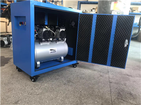深圳SLG50铝罐超静音箱式无油实验室空压机