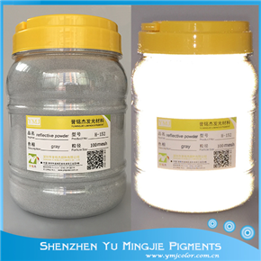MJ-H152 Large Size Gray reflective Powder Pigment (150-200mesh)