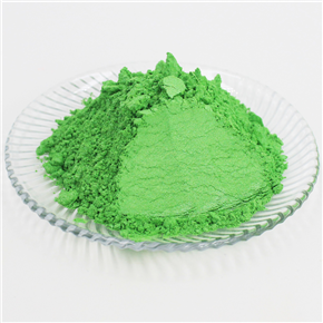 MJ-435 Apple Green Pearl Pigment 10-60um For Resins Paints