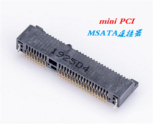 7+15P MSATA连接器MINI PCIE网卡插口
