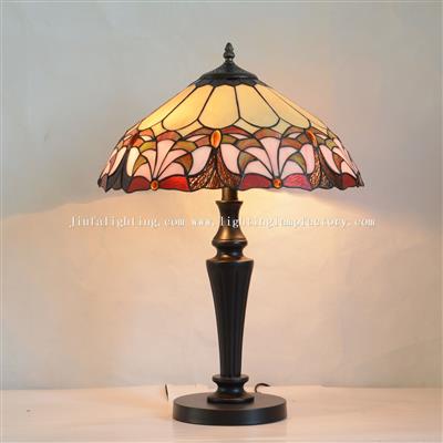 TL160013 Stained Glass Table Light Leaded Glass Desk Lamp