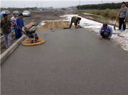 許昌公園透水地坪施工