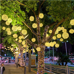 树上发光LED挂件造型