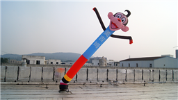 空中舞星猴子舞星广告小丑跳舞人偶卡通气模开业庆典充气拱门彩虹门鼓风机