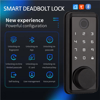 WAFU WF-X3 Fechadura Digital Tuya Smart Deadbolt Door Lock Biometric Fingerprint Keyless Home Door L