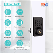 WAFU WF-X2 Tuya App Remote Control Lock Smart Digital Deadbolt Door Lock for Home Hotel Office Secur