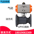 UPVC法兰气动球阀Q641F-10U塑料