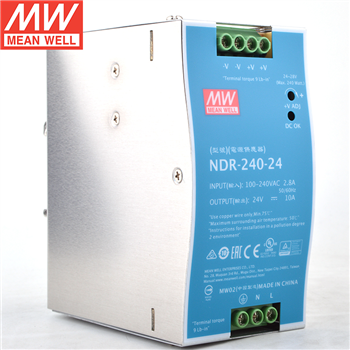 MEANWELL台湾明纬电源 导轨式 NDR-240-24