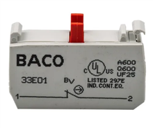 法国BACO霸高常闭触点模块23E01升级成33E01现货特价