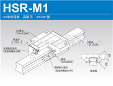 LM滚动导轨　高温用HSR-M1型导轨滑块