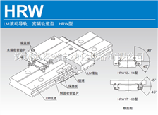 LM滾動導軌寬幅軌道型 HRW型導軌滑塊