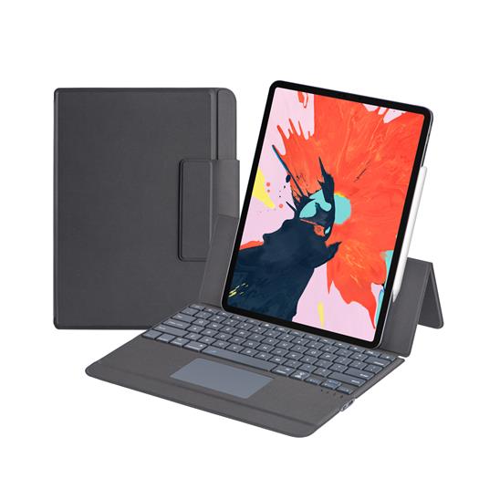 PJ3129 Ultra thin Pu Leather keyboard case with touchpad for iPad Pro 12.9 3rd 4th 5th Gen 