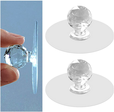 crystal acrylic knobs Diamond Crystal Shaped Pulls Handles for Wardrobe,Kitchen Cupboard,Bathroom Dr