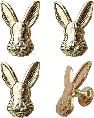 Rabbit Knobs Kitchen Cabinet Bunny Pull Drawer Knob Zinc Alloy Single Hole Handle with Screws Hardwa