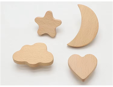 wooden nursery moon shape knobs pulls drawer knobs handles wooden knobs for cabinet