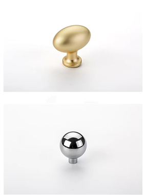 Cupboard Brass Egg Furniture Hardware Accessories Cabinet Knob Handle Kitchen Drawer Copper Wardrobe