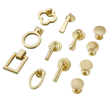 Drawer Handles Pull Door Knocker Ring Brass Gold Knob Hardware Cabinet Knob Handles