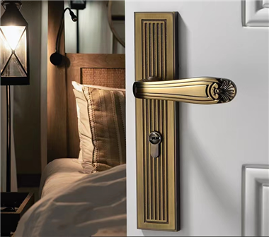 Brass mute magnet Chinese style high quality door locks exterior door security lock Door lock