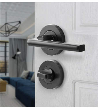 Zinc Alloy Door Single Handle Continental Bedroom Minimalist Interior Door Handle Lock Cylinder Secu
