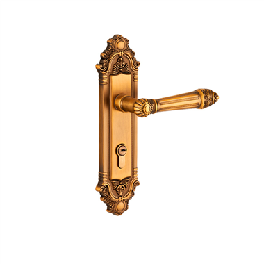 European style bedroom door lock silent wooden lockszinc alloy handle indoor door locks