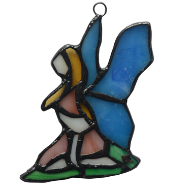 Angel Stained Glass Window Hangings Decor Ornament  