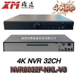 NVR8032F-NKL-V3 H.265 4SATA NVR F Series