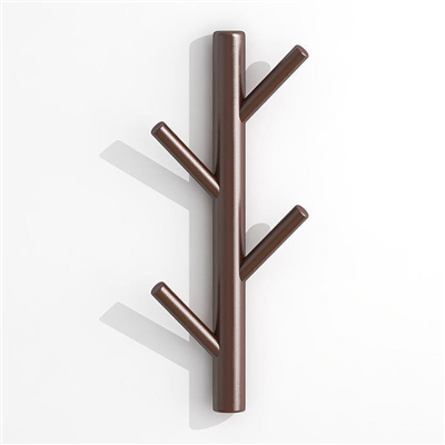 Modern Wall Mounted Coat and Hat Rack Wood Hook Wall Decor Hanger for Bedroom and Bathroom