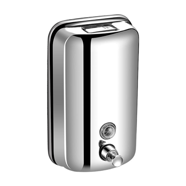 304 Stainless Steel Polish and Satin Wall Mounted 500/800/1000ml Optional Manual Soap Dispenser