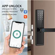 F8 Tuya Smart Fingerprint Door Lock Electric Digital Intelligent Door Lock Keyless Entry Home Door L
