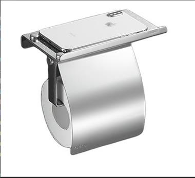 PH00039 Stainless Steel 304 Public Wall Mounted Waterproof Toilet Paper Tower Roll Holder With Rack