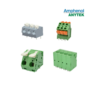 ANYTEK-Amphenol 接线端子 PCB板端 弹簧式
