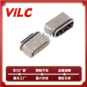 USB 3.1 type c 16PIN母座 16P USB3.1插座防水IPX7 type-c接口母座