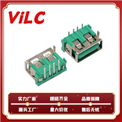 USBA型母座 10.0短体 前两脚插端子