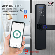 WAFU WF-H6 Fingerprint Indoor Lock Tuya Bluetooth Smart Wooden Door Lock for Home Office