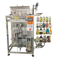 3 Lanes Irregular Shaped Sachet Hair Dye Shampoo Packing Machine