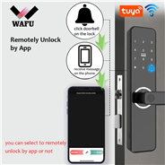 WAFU WF-F1 Tuya Smart Fingerprint Door Lock WIFI App Remotely Unlock Electronic Digital RFID Keyless