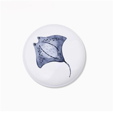 P00503 Manta Ray Designs Ceramic Door Knobs Ceramic Kitchen Drawer Pulls And Knobs