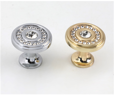 P00514 Zinc Alloy Crystal Furniture Cabinet Handle Hardware Accessories