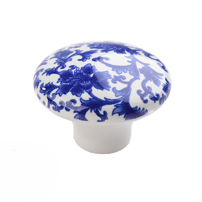 P00507 Vintage Look Flower Ceramic Knobs Door Handle Cabinet Drawer Cupboard Pull