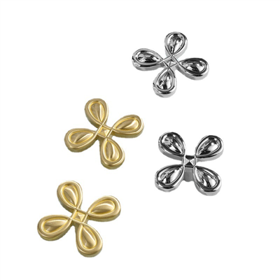 P00076 Four-Leaf Clover Single Hole Wardrobe Handle Cabinet Drawer Door Pull