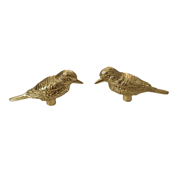 P00171 Solid Brass Bird Pull Handle Unique Creative Furniture Cabinet Decoration Bird Handle Knob 