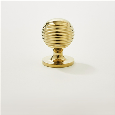 P00124 Honeycomb Striped Ball Furniture Handle Shiny Solid Brass Cabinet Knob Chrome Plated Kitchen 