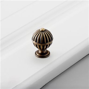 P00282Creativity Round Brass Dresser Knobs Drawer Pulls Handles Door Knob Antique Rustic For Cabinet