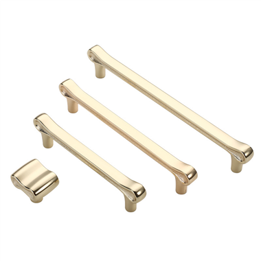 P00250 Luxury Design Handle Gold Zinc Alloy Cabinet Door Handle Cabinet Drawer Cabinet Door Handle K