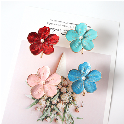 P00263 Kitchen Cabinet Knobs Petal Flower Knobs for Door Closet Cupboard Home Decoration