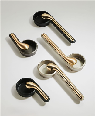 P00253 Cabinet Door Flush Pull Handle Aluminum Hidden Furniture Cupboard Recessed Round Pull