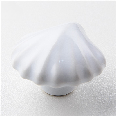 P00120 Lovely Colorful Decorative Shell Shape Ceramic Handle Kids children room Furniture Cabinet Ki