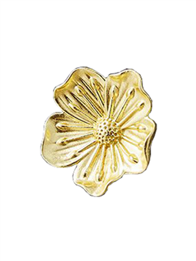 P00025 Plum Shaped Handle Furniture Hardware Accessories Wardrobe Drawer Cabinet Door Flower Brass H