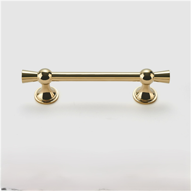 P00227 Modern Creative Solid Brass Cabinet Handles Gold Drawer Pulls T Bar Knobs Brushed Satin Brass